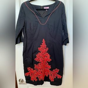 Lilly Pulitzer Chocolate Brown and Coral Dress